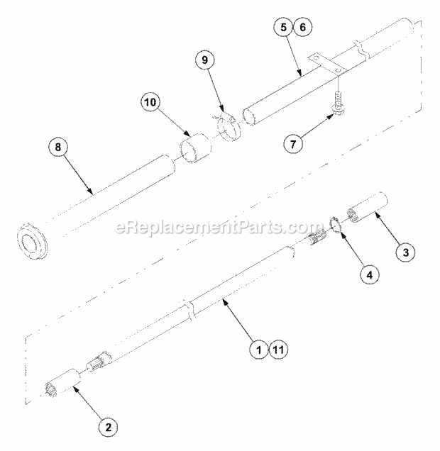 Mfd Pto Diagram and Parts List for 7532 54AF44G-710, 54AH44G-710, 54AN44G-710 Cub Cadet Lawn Tractor